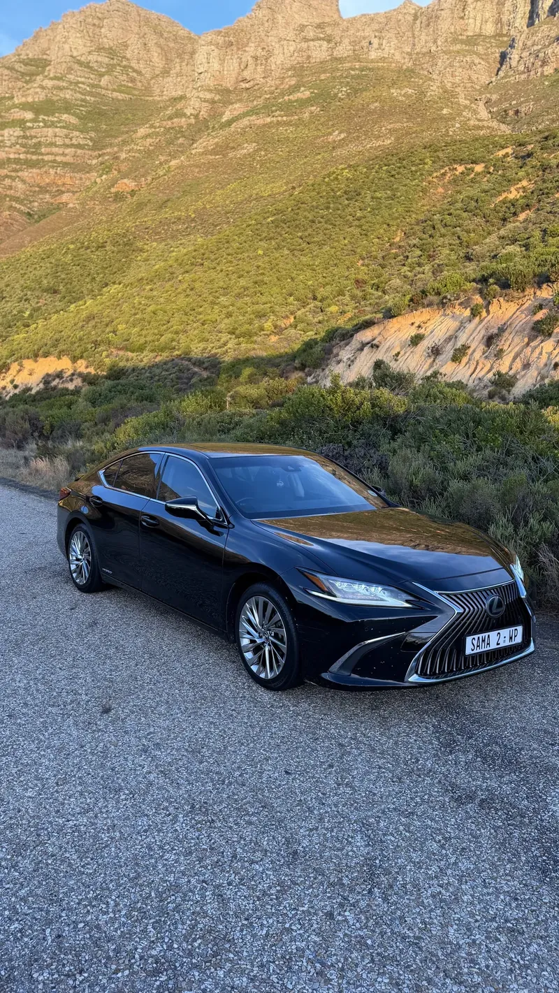 SAMA 2, a black Lexus ES, on a coastal road